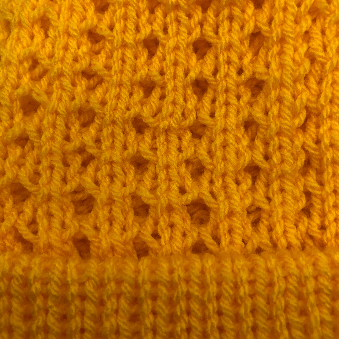 Angus Yellow Beanie Bobble Hat - AGNES ALEX