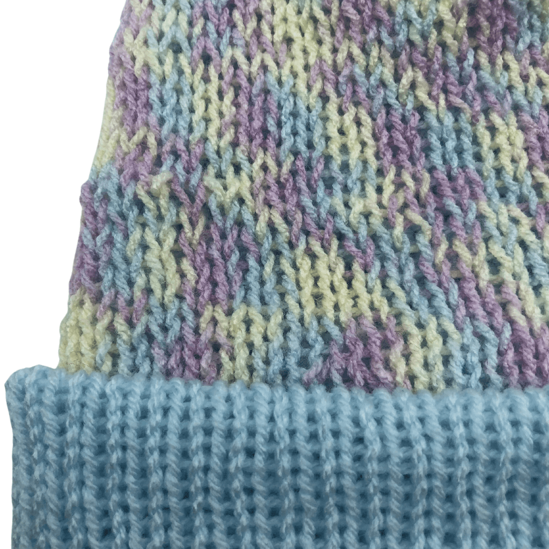 Gigi Baby Blue Beanie Bobble Hat - AGNES ALEX