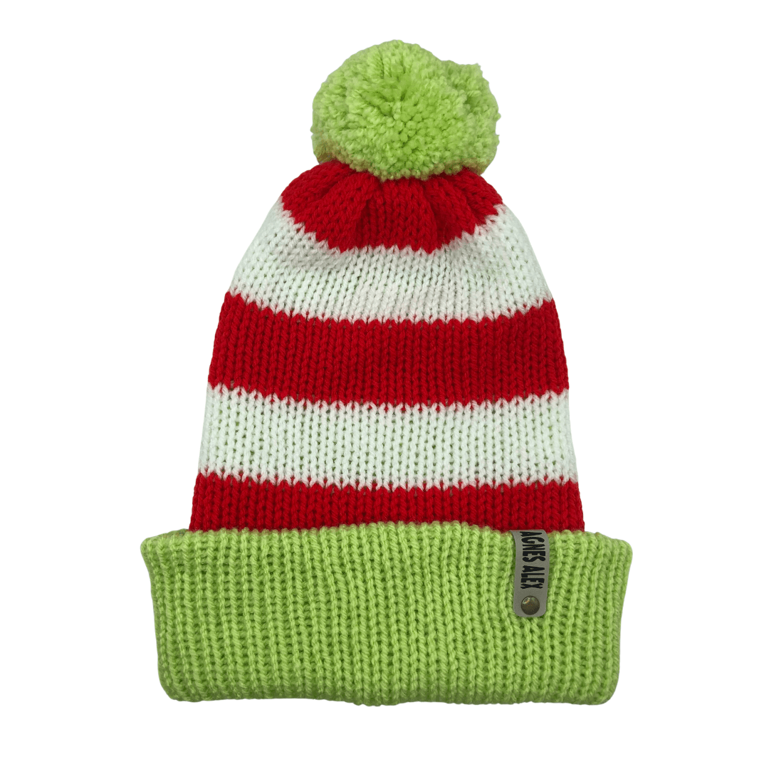 Grinch Beanie Bobble Hat - AGNES ALEX