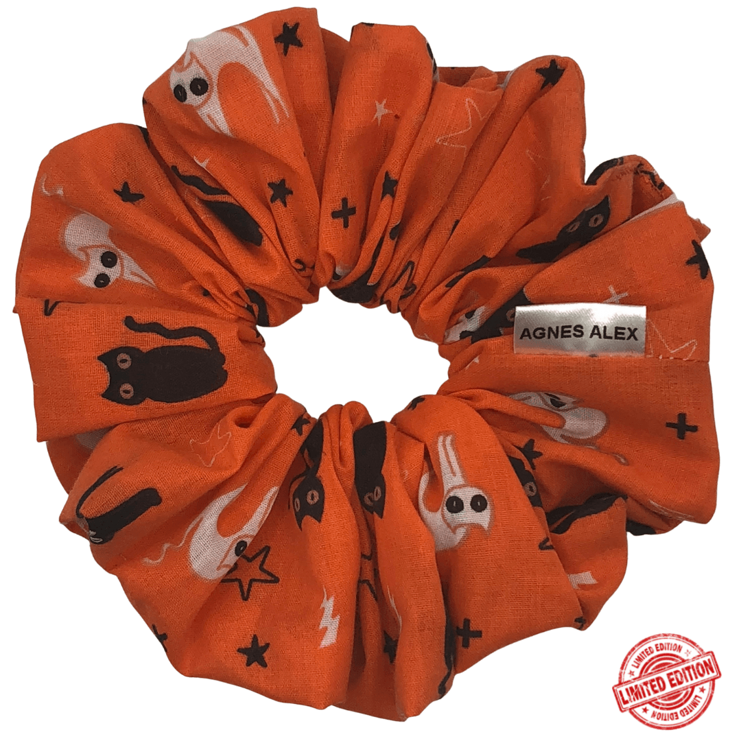 Halloween Scrunchie Orange - AGNES ALEX