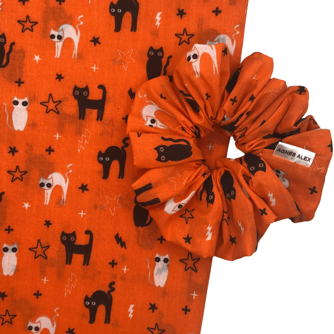 Halloween Scrunchie Orange - AGNES ALEX