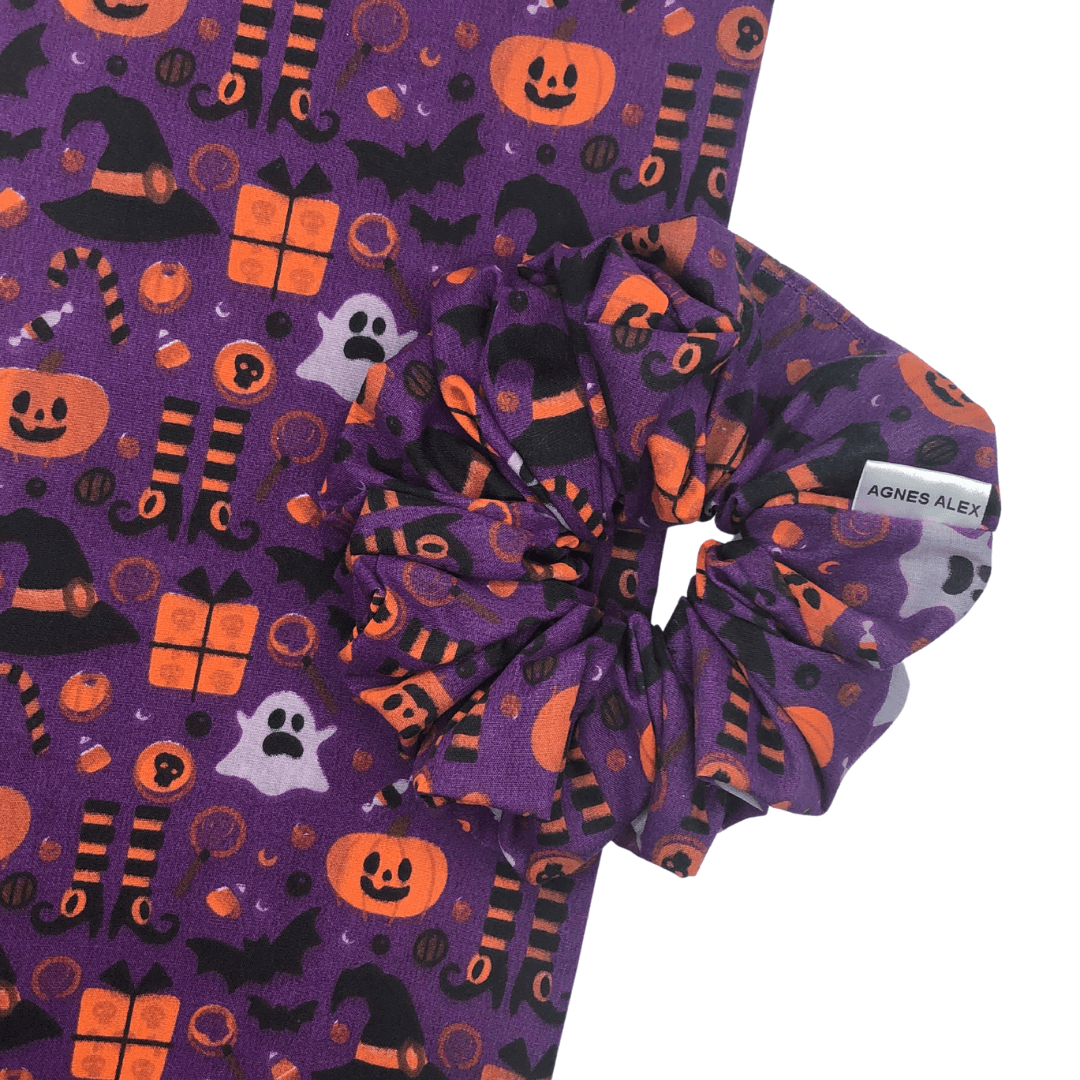 Halloween Scrunchie Purple - AGNES ALEX