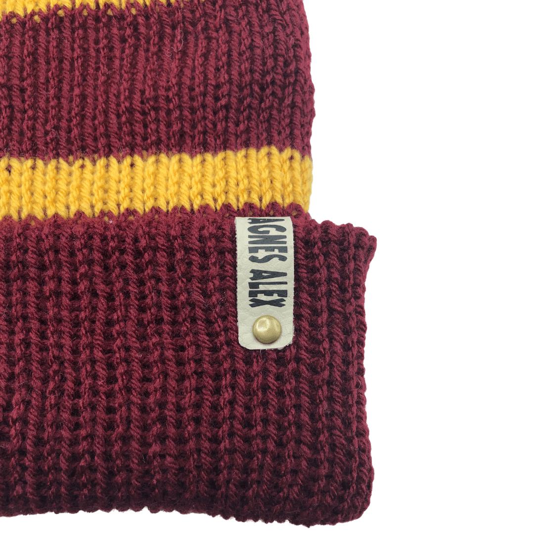 Harry Potter House Gryffindor Beanie Bobble Hat - AGNES ALEX