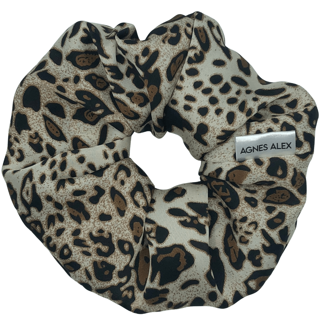 Leopard Gold Scrunchie Mini - AGNES ALEX