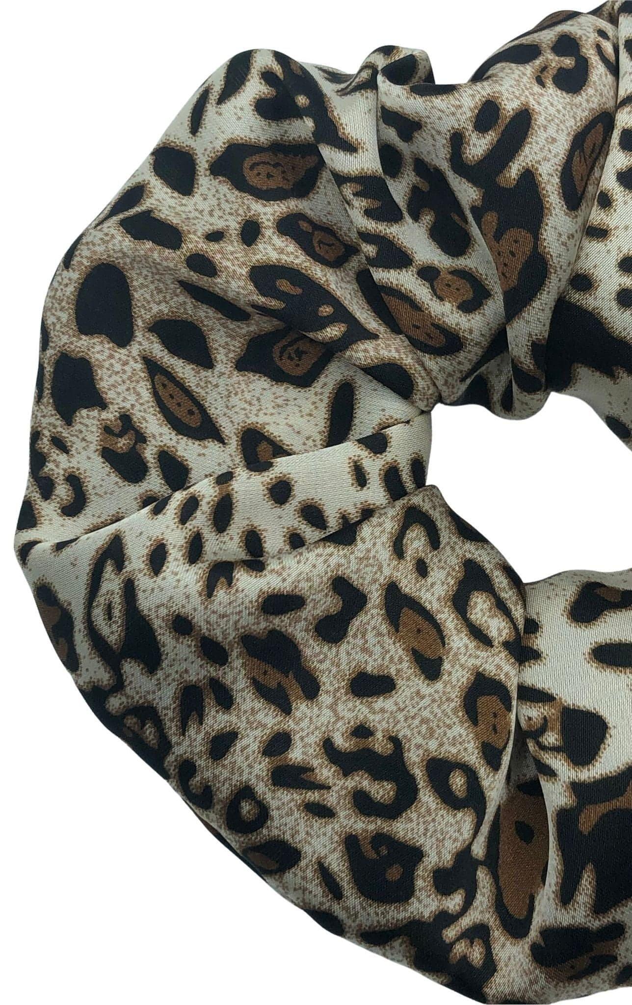 Leopard Gold Scrunchie Mini - AGNES ALEX