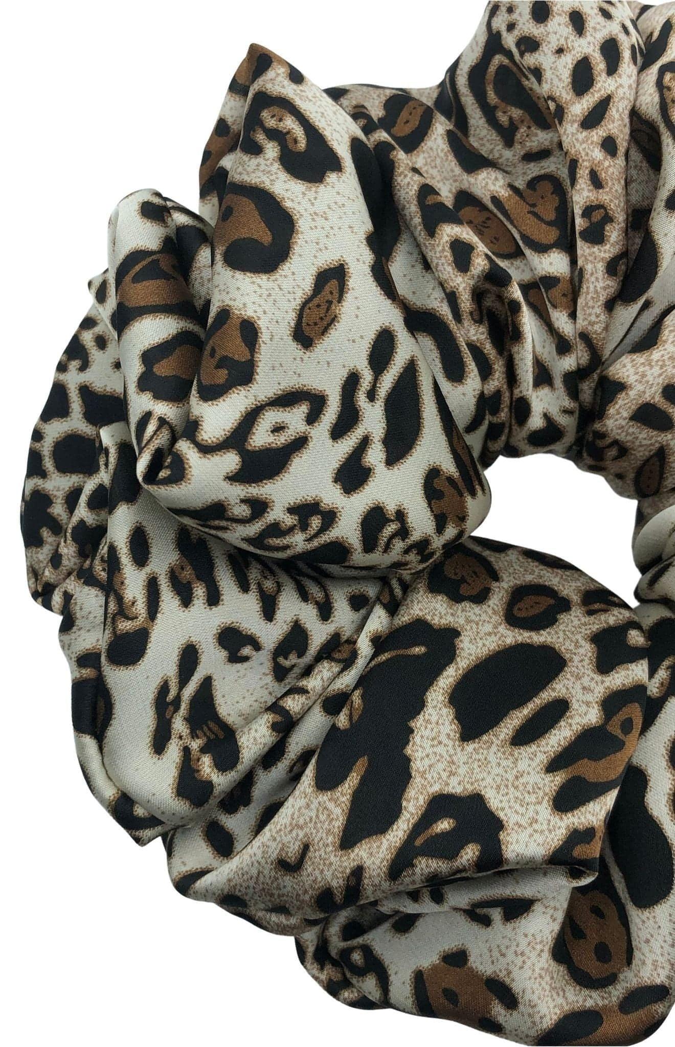 Leopard Gold Scrunchie XL - AGNES ALEX