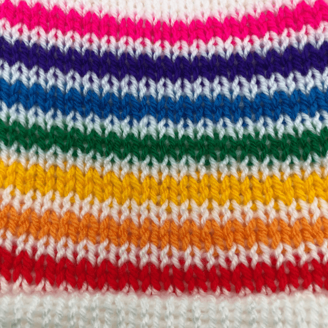 Little Rainbow Beanie Bobble Hat - AGNES ALEX