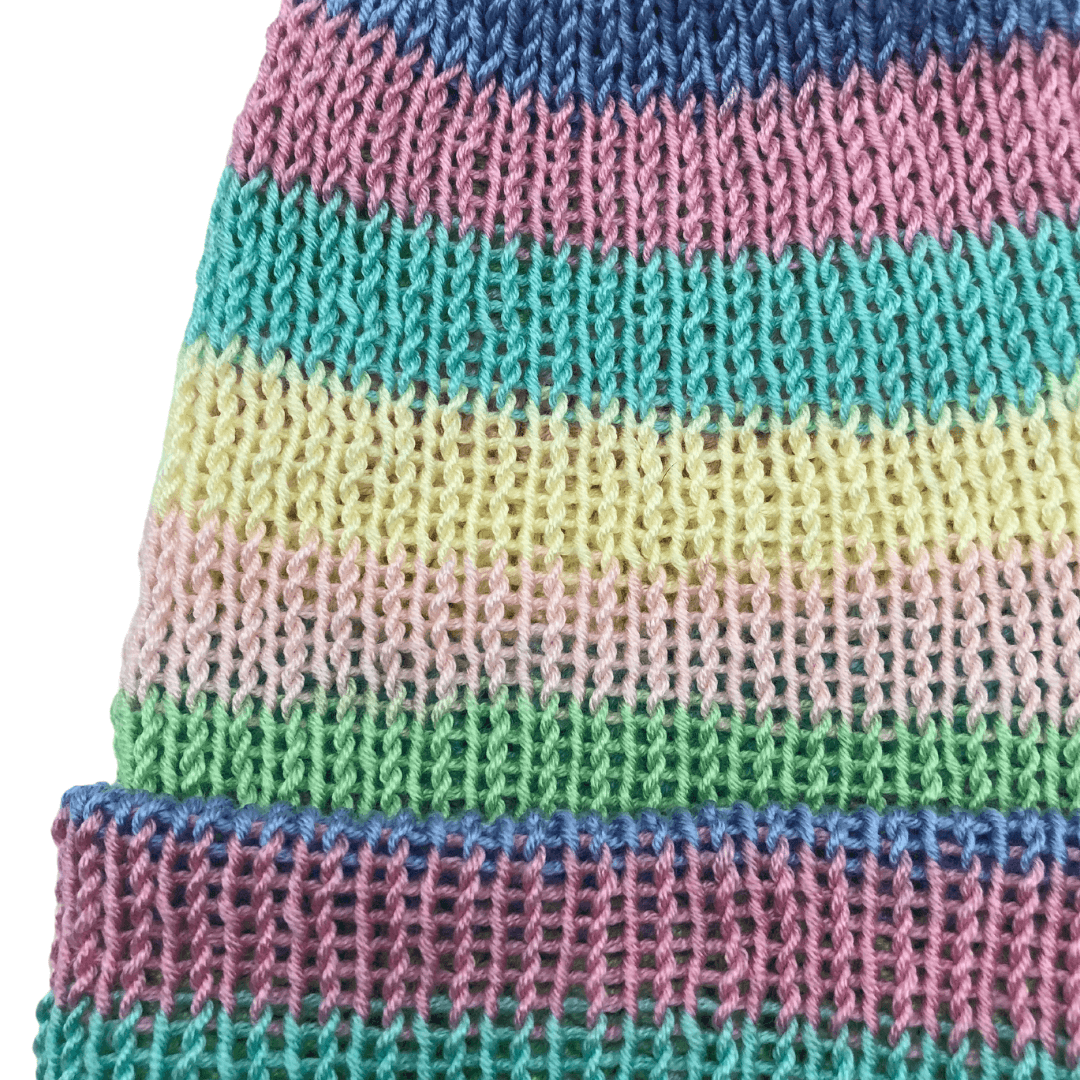 Rainbow 1 Beanie Bobble Hat - AGNES ALEX