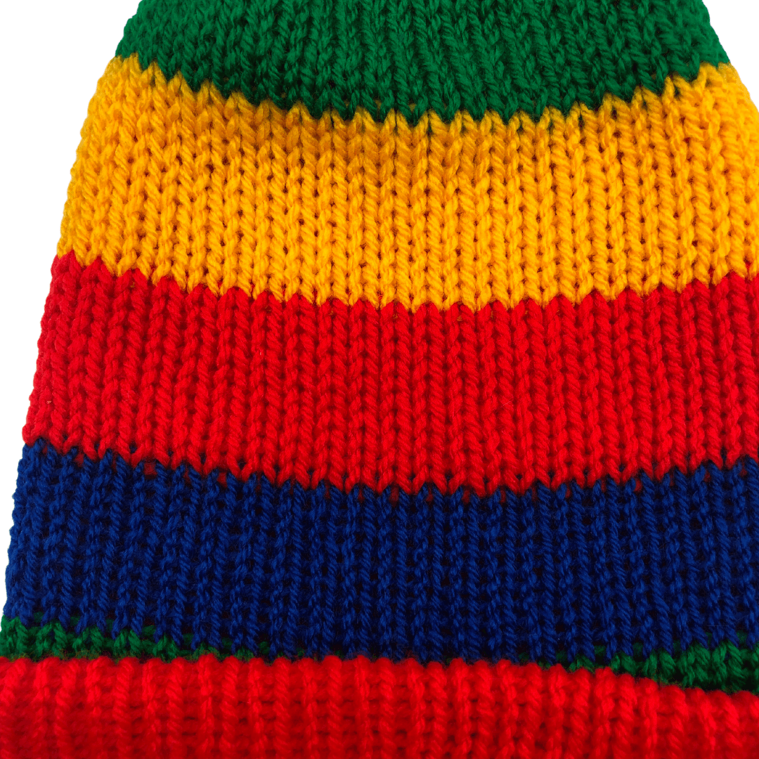 Rainbow Beanie Bobble Hat - AGNES ALEX