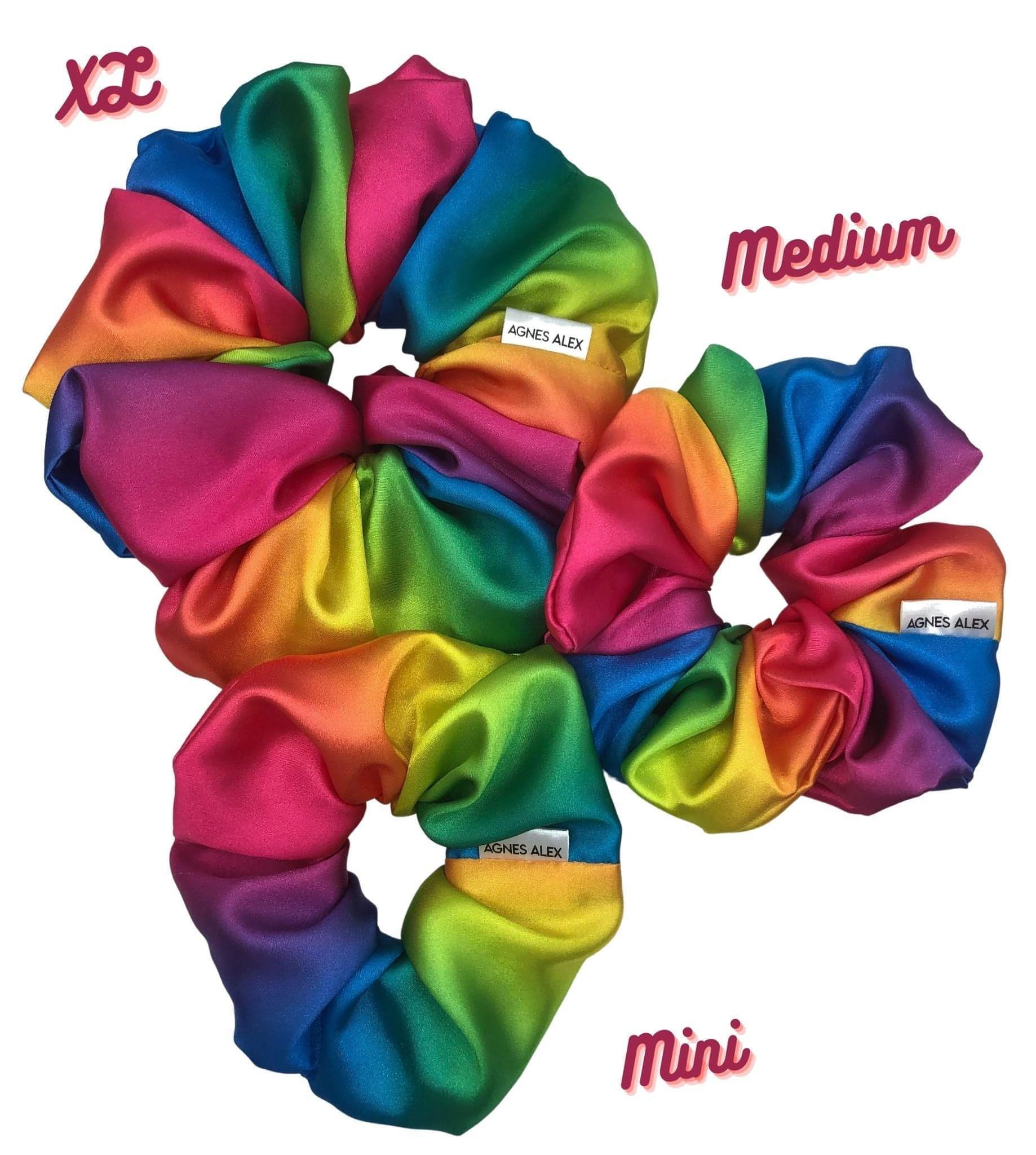 Rainbow Scrunchie Medium - AGNES ALEX